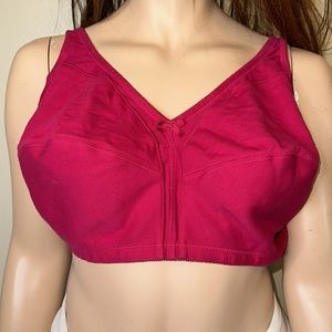 Comfort Choice Woman Within Wireless Microfiber T-Shirt Bra 48G Maroon